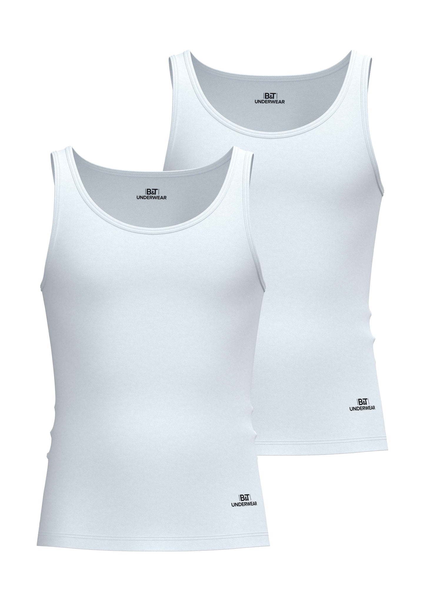 2 Pack SoftFit Undershirt-White